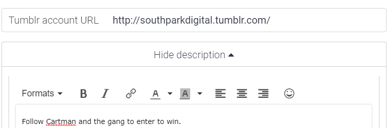 luo Tumblr kilpailu sivu saada 1000 seuraajia tumblr